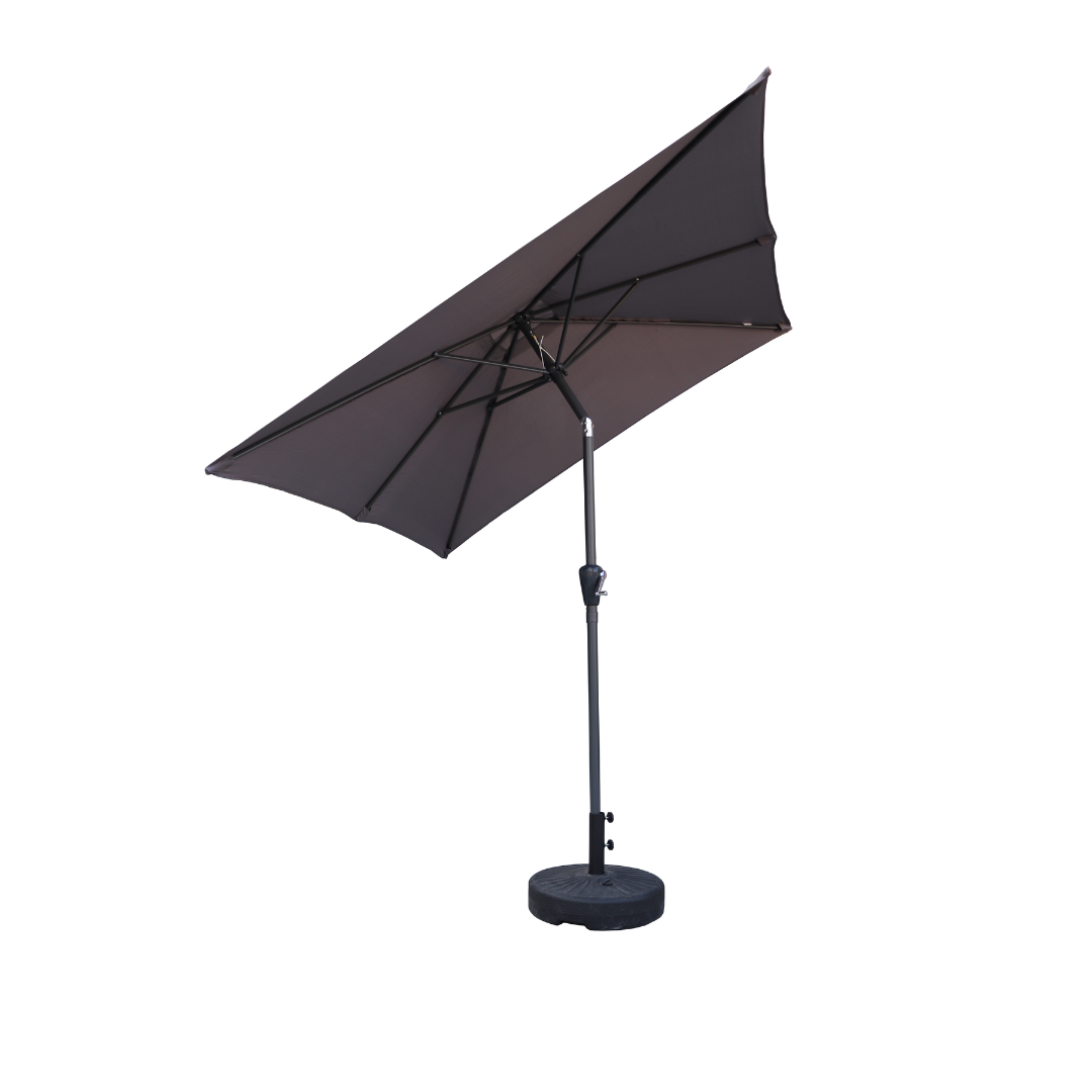 Barcelona Parasol 2x2 Meter m/ Tilt, Grå nr. 131