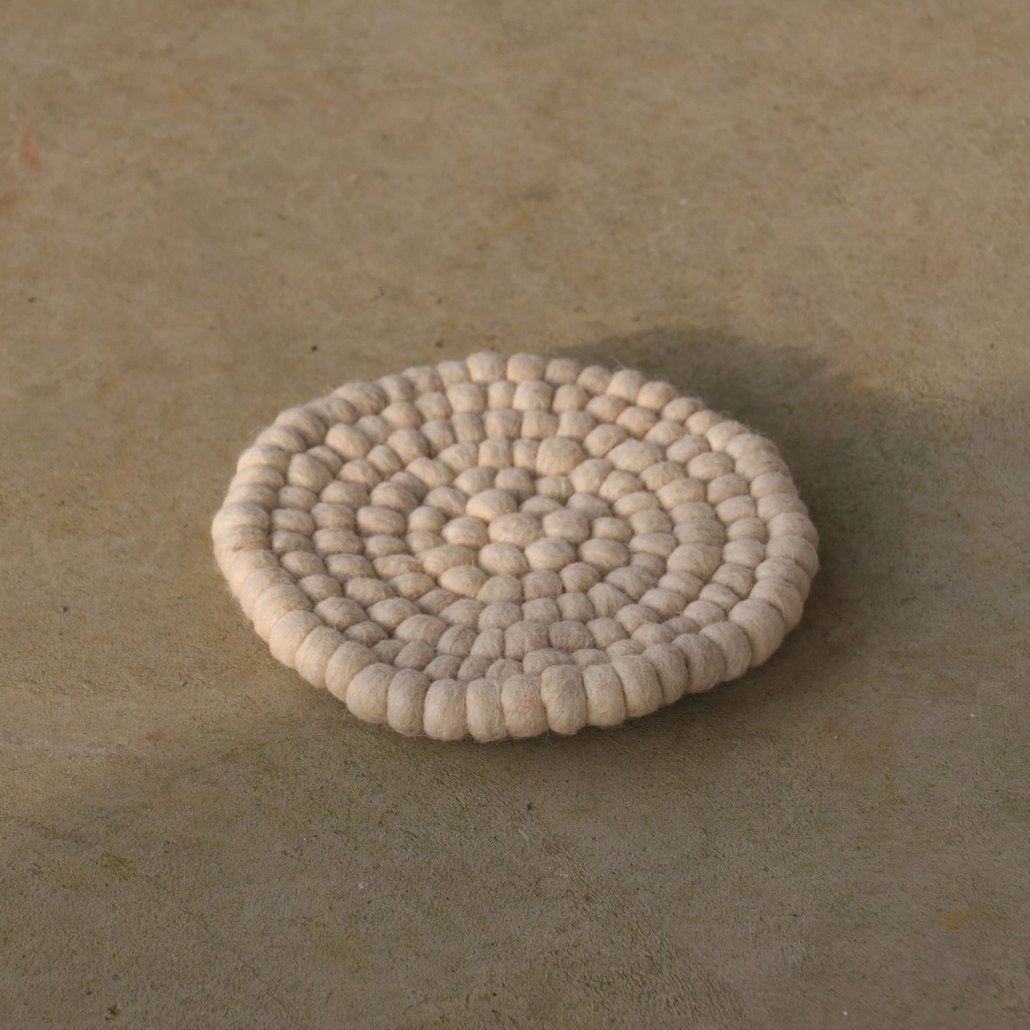 Bordskåner i Uld Natur - D20 cm