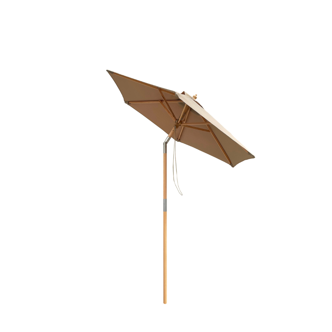 Venedig Parasol i Bøg, 2-delt Ø1,8 Meter - Cappuccino nr. 46