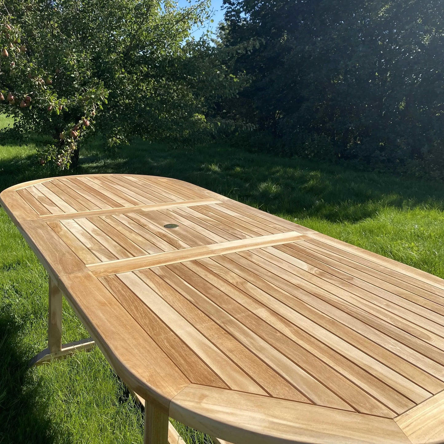 Udtræksbord Teak - 100x180/240 cm