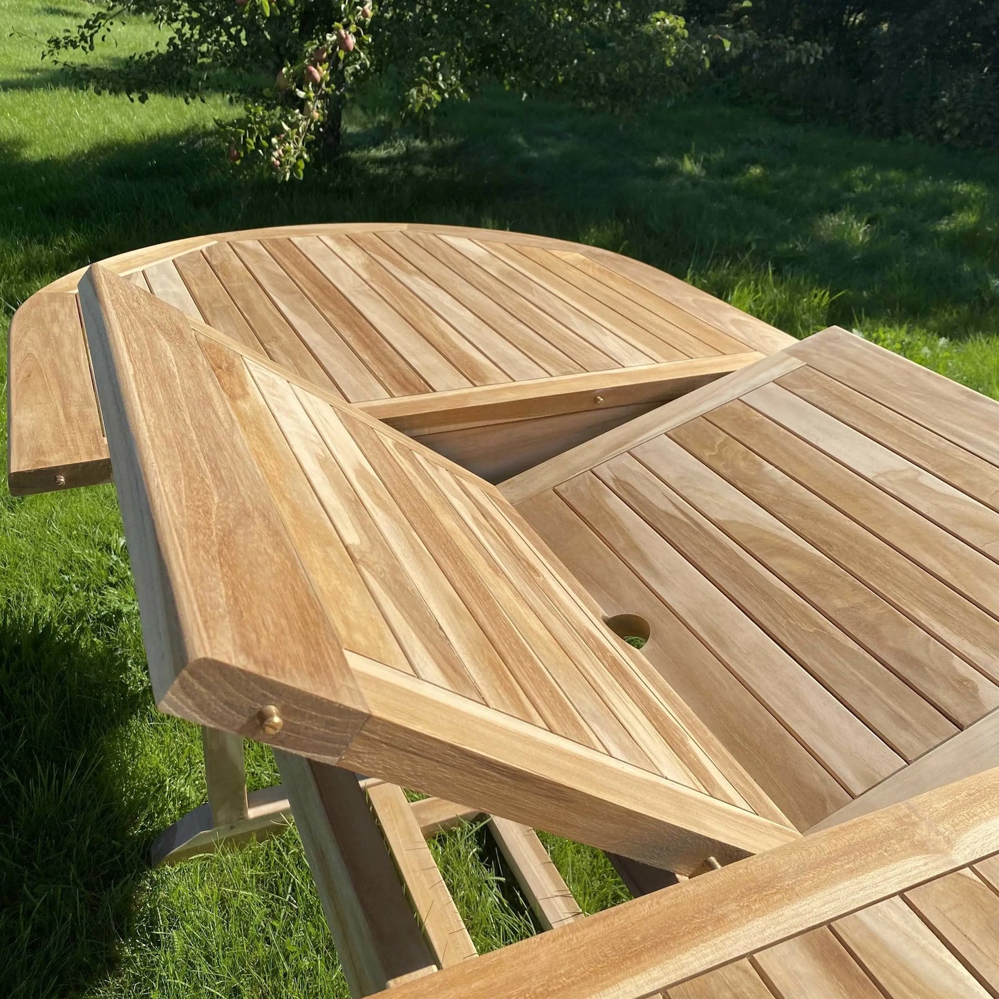 Udtræksbord Teak - 100x180/240 cm