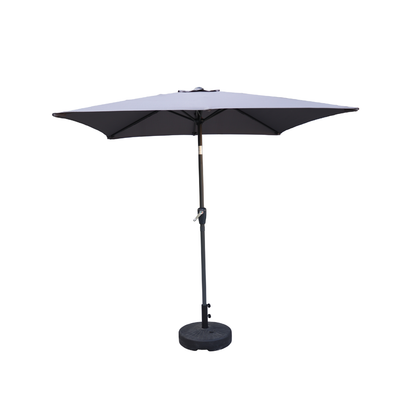 Barcelona Parasol 2x2 Meter m/ Tilt, Grå nr. 131