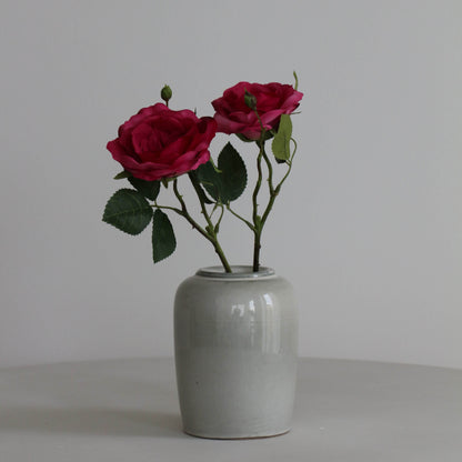 Rose i Mørk Pink - 45 cm