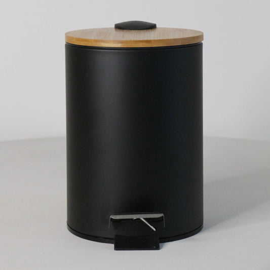 Pedalspand med Bambuslåg - 26,5 cm
