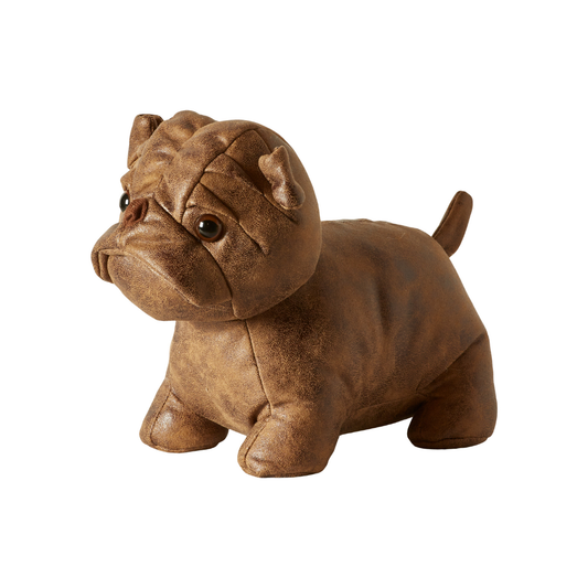 Dørstopper Bulldog, Brun - 23 cm