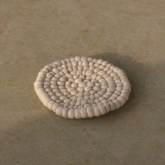 Bordskåner i Uld Natur - D20 cm
