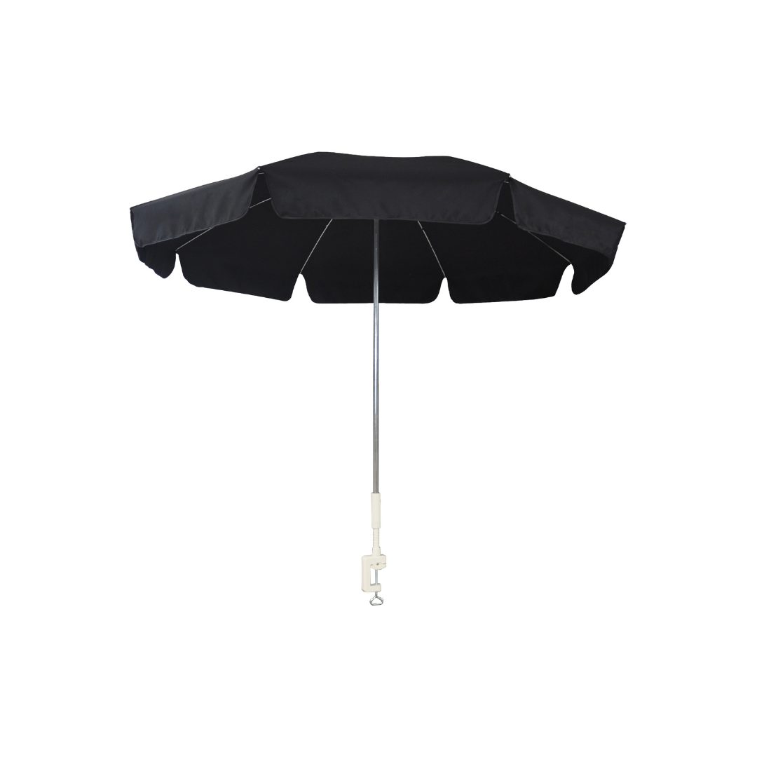 Bordparasol, 116 cm - Sort