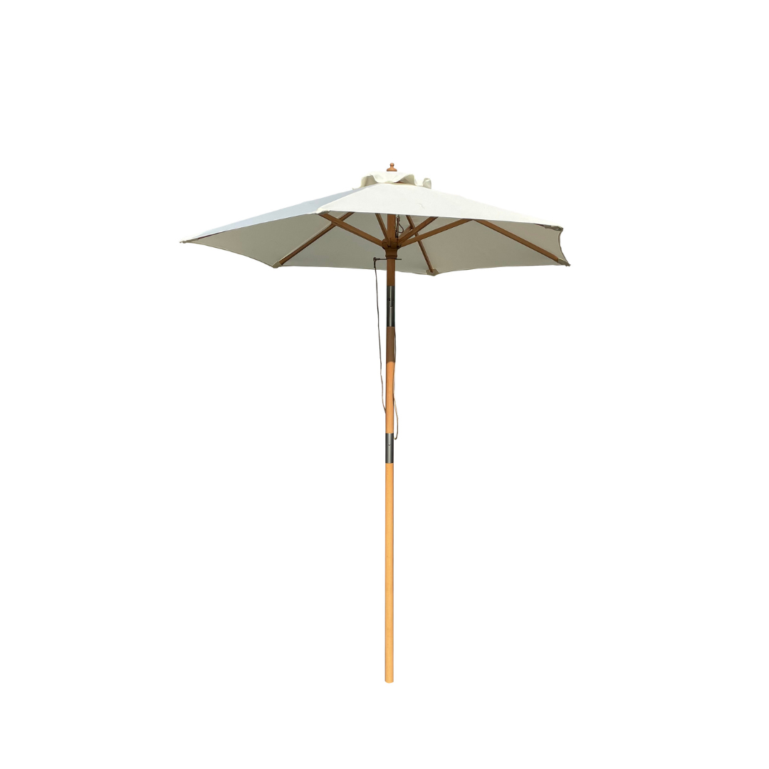 Venedig Parasol i Bøg, 2-delt Ø1,8 Meter - Natur nr. 17
