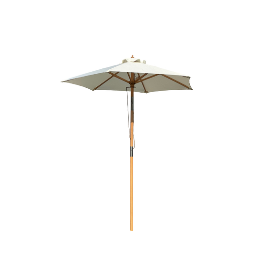 Venedig Parasol i Bøg, 2-delt Ø1,8 Meter - Natur nr. 17