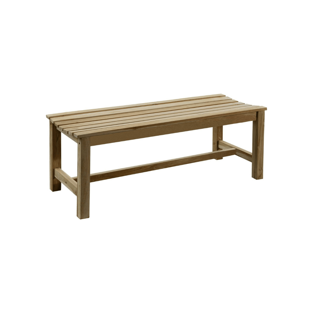 Bænk Teak - 120x40 cm