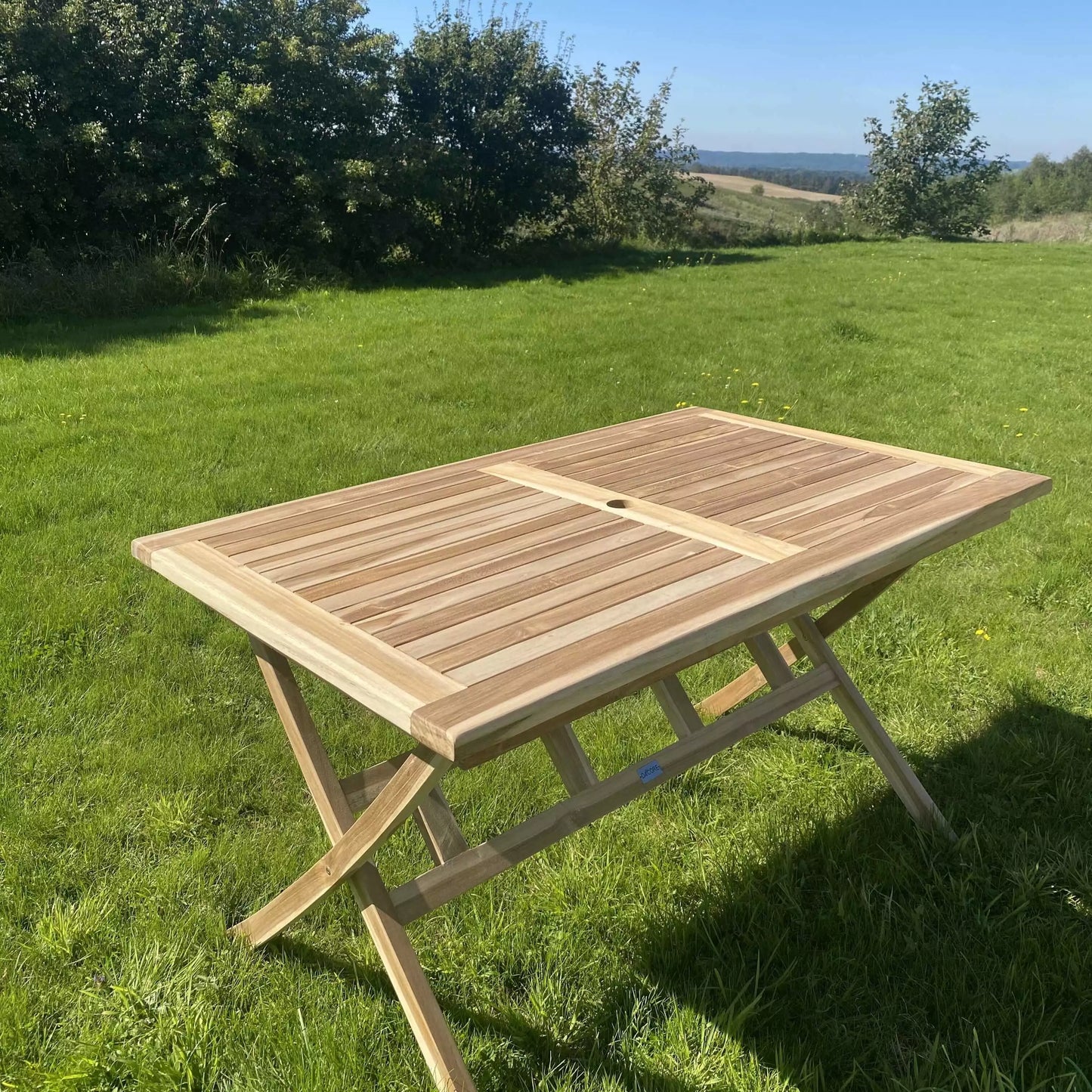 Foldebord Teak - 85x135 cm