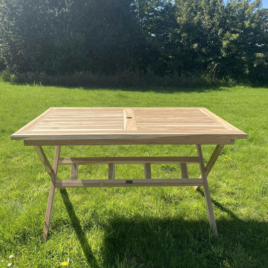 Foldebord Teak - 85x135 cm