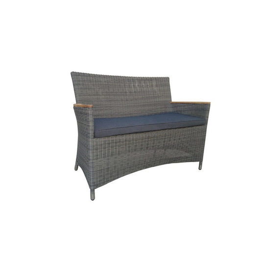 Boston Havebænk med Teak Armlæn - 120 cm