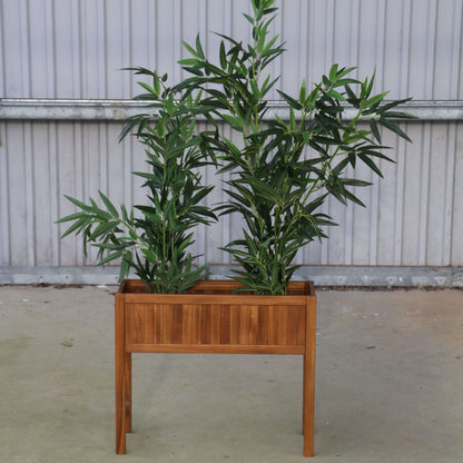 Blomsterkasse i Akacietræ - 60x20x50 cm