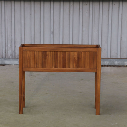 Blomsterkasse i Akacietræ - 60x20x50 cm