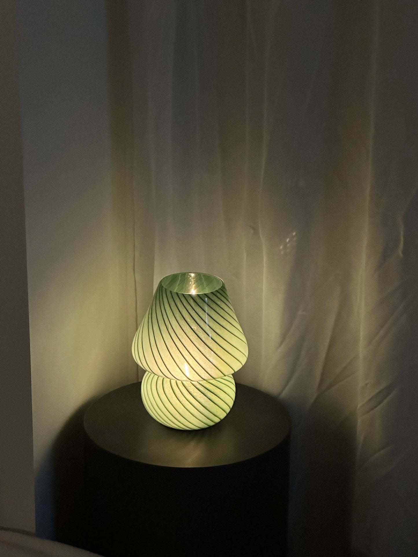 Grøn Mushroom Lampe - H21 cm