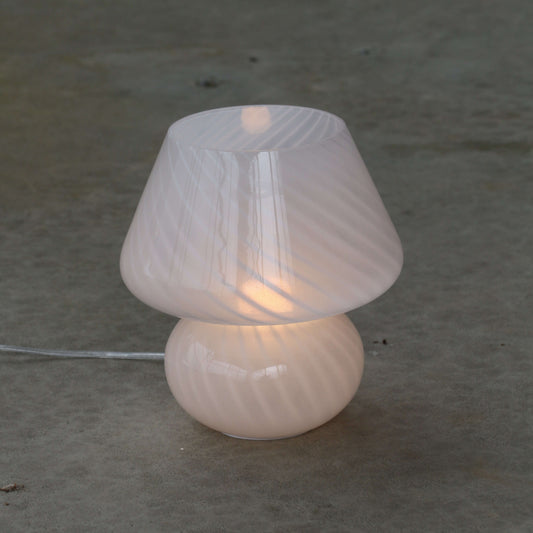 Hvid Mushroom Lampe - H25 cm