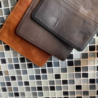 Grydelap med Lomme i Bøffellæder - 20x20 cm